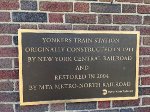 Yonkers station plackard